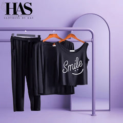 3PC Night Suit Printed - Clothing By Has