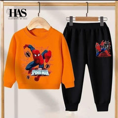 Spiderman Printed Kids Tracksuit for Winter By Clothing By Has