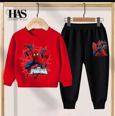 Spiderman Printed Kids Tracksuit for Winter By Clothing By Has