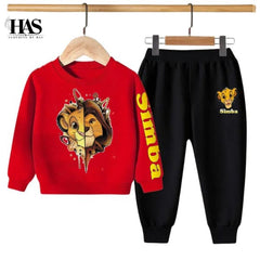 Simba Printed Kids Tracksuit for Winter By Clothing By has