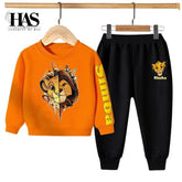 Simba Printed Kids Tracksuit for Winter By Clothing By has