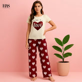 Love In Every Thread Pajama Set Night Suit