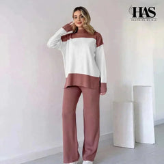 Long Sleeves Two piece Panel Suit - Clothing By Has