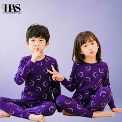 Purple Moon Printed Kids for summer Clothing By Has - Clothing By Has