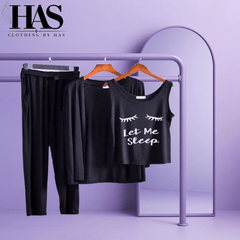 3PC Night Suit Printed - Clothing By Has