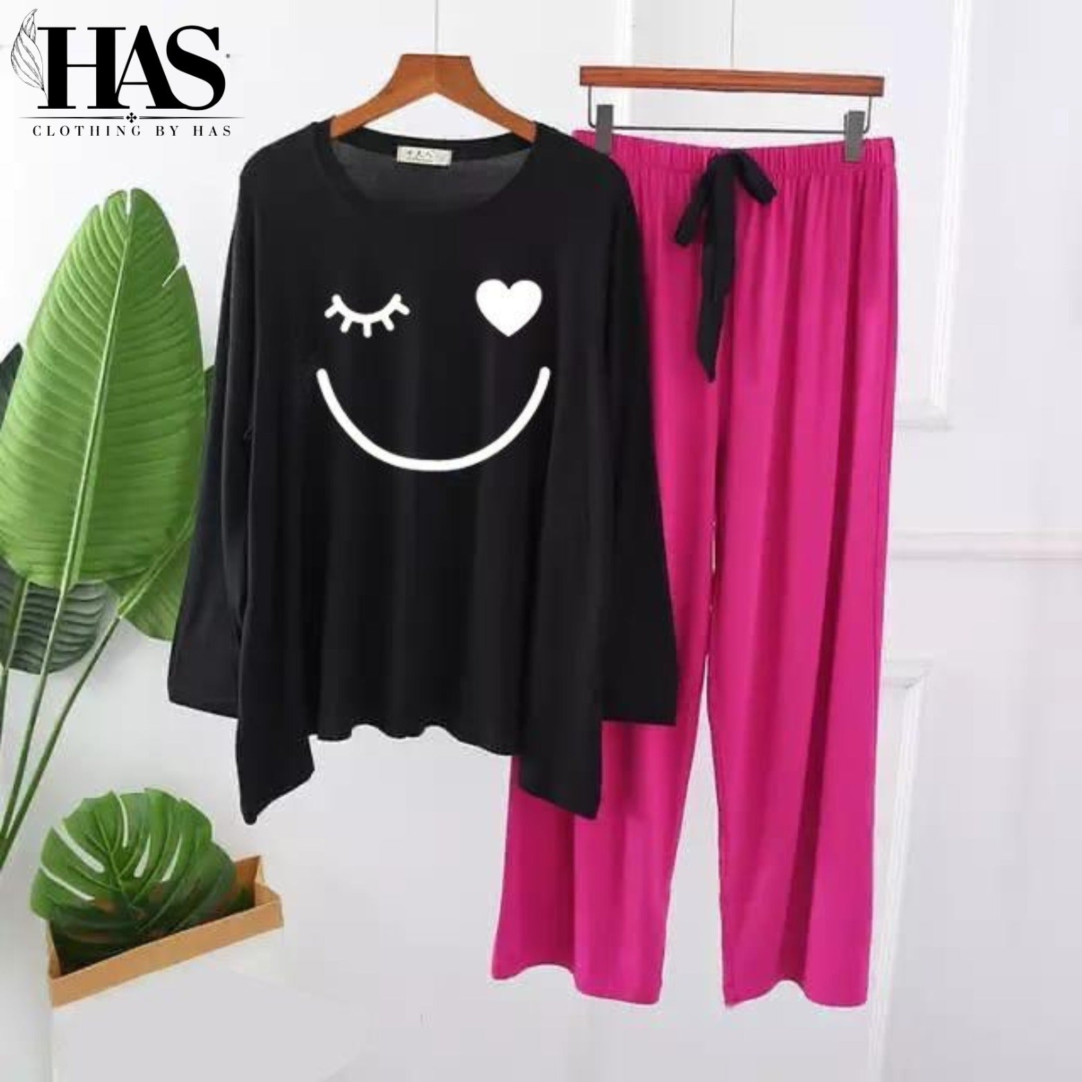mix smile Printed Nightwear Set with – Women's Lounge Wear Clothing By Has