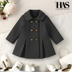 “Tiny coat, big style  Perfect for cozy and classy days.”