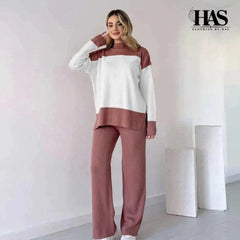 Long Sleeves Two piece Panel Suit - Clothing By Has