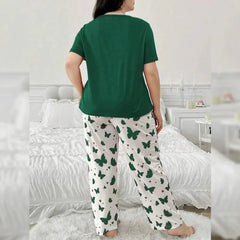 Mix Printed Butterfly Butterfly Printed Trousers – Women's Lounge Wear - Clothing By Has