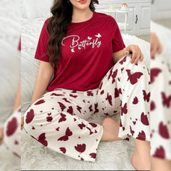 Mix Printed Butterfly Butterfly Printed Trousers – Women's Lounge Wear - Clothing By Has