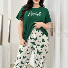 Mix Printed Butterfly Butterfly Printed Trousers – Women's Lounge Wear - Clothing By Has