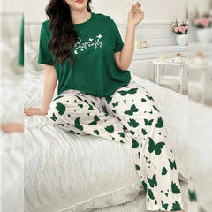 Mix Printed Butterfly Butterfly Printed Trousers – Women's Lounge Wear - Clothing By Has